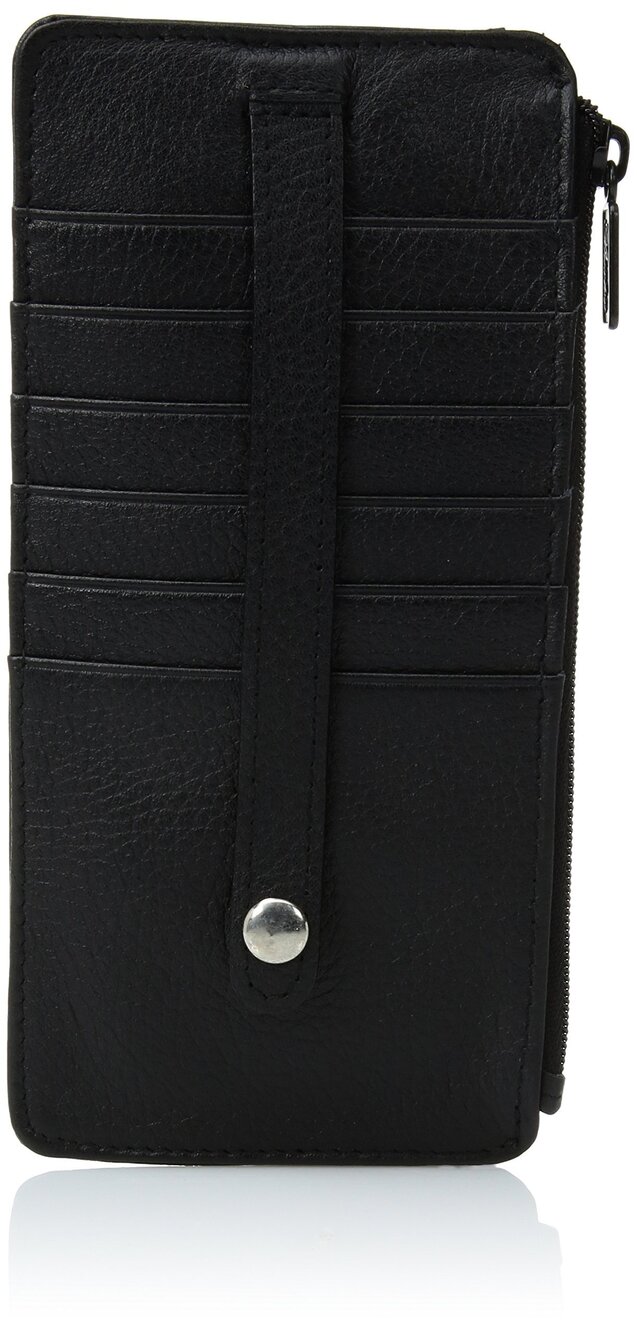 6366 Hudson Pik-me-up Thin Credit Card Holder, Black, One Size US